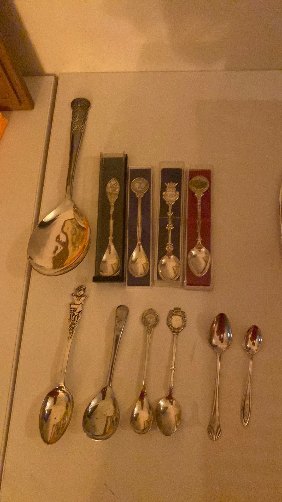 Set verzilverde lepeltjes, Ophalen of Verzenden