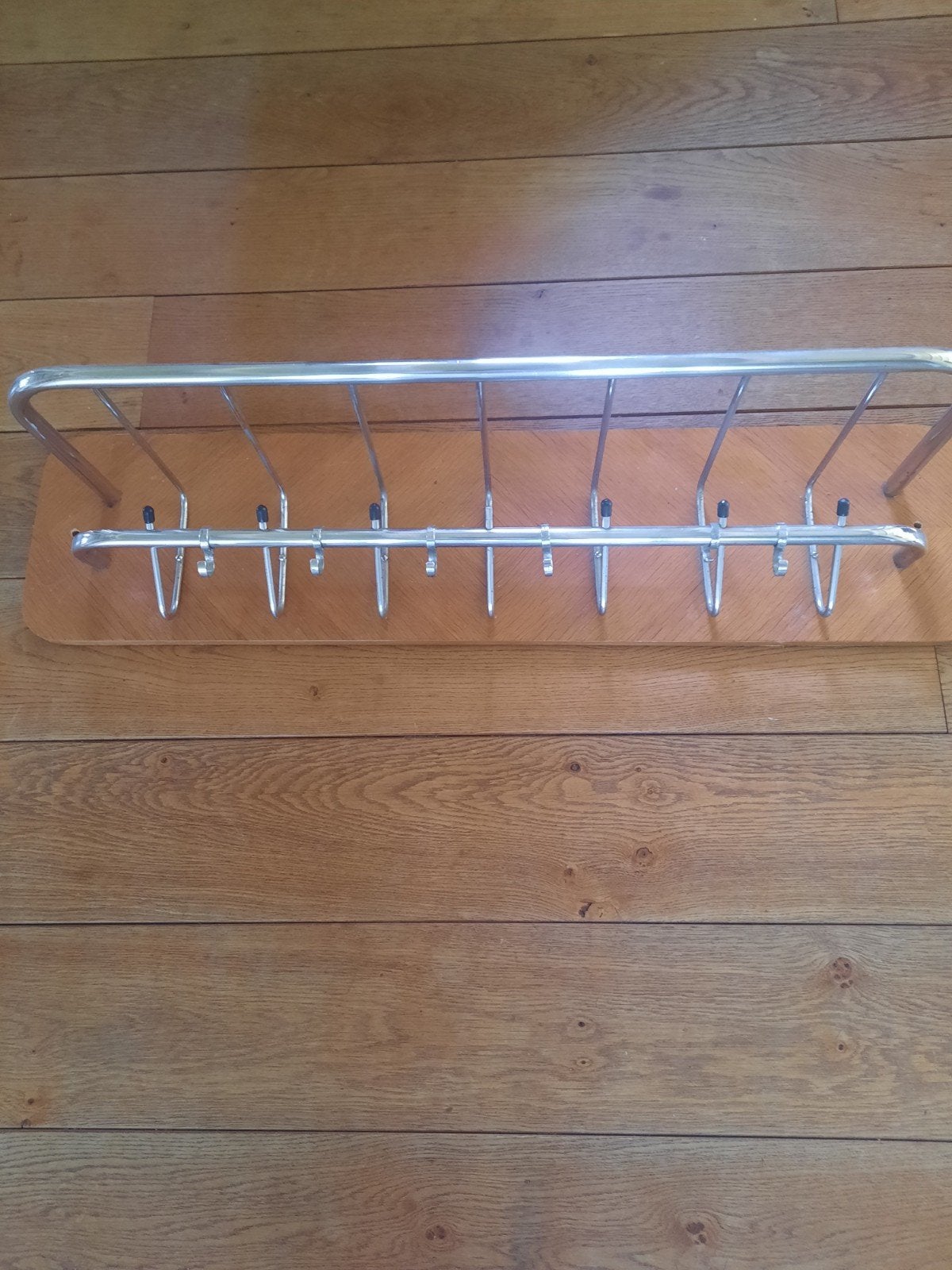 Vintage wandkapstok met hoedenplank, Wandkapstok, Gebruikt, Ophalen of Verzenden, Minder dan 100 cm