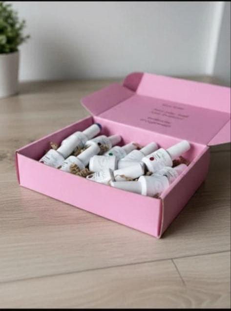 Nieuwe gel nagellak set in roze doos, Ophalen of Verzenden, Zo goed als nieuw, Overige typen