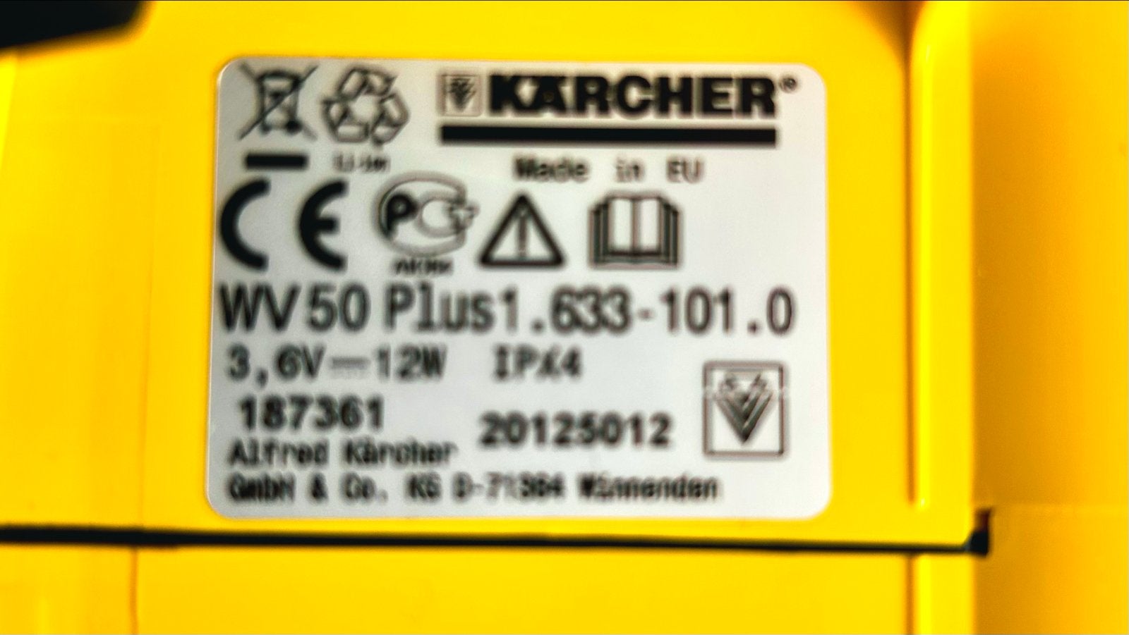 Kärcher WV 50 Plus Raamwisser - Compleet en Functioneel, Ophalen of Verzenden, Raamwisser of Trekker