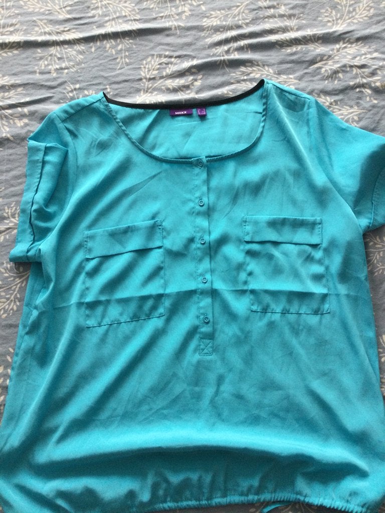Dames blouse met korte mouwen maat 40 mexx, Kleding | Dames, Blouses en Tunieken, Maat 38/40 (M), MEXX, Blauw, Ophalen of Verzenden