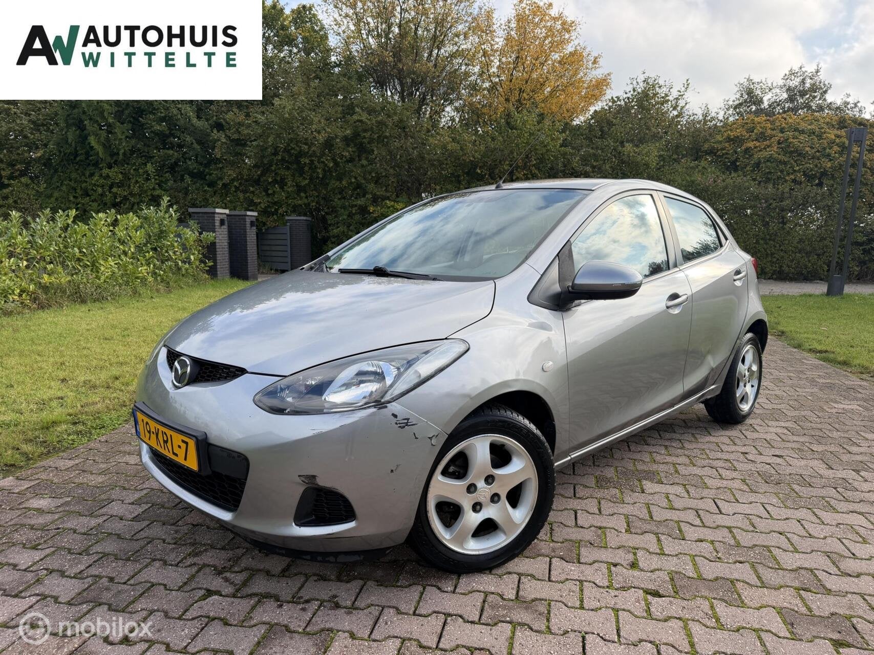 Mazda 2 1.3 XS, Airco, Goed onderhouden, 5 deuren., Auto's, Gebruikt, 31 €/maand, 4 cilinders, 4 stoelen