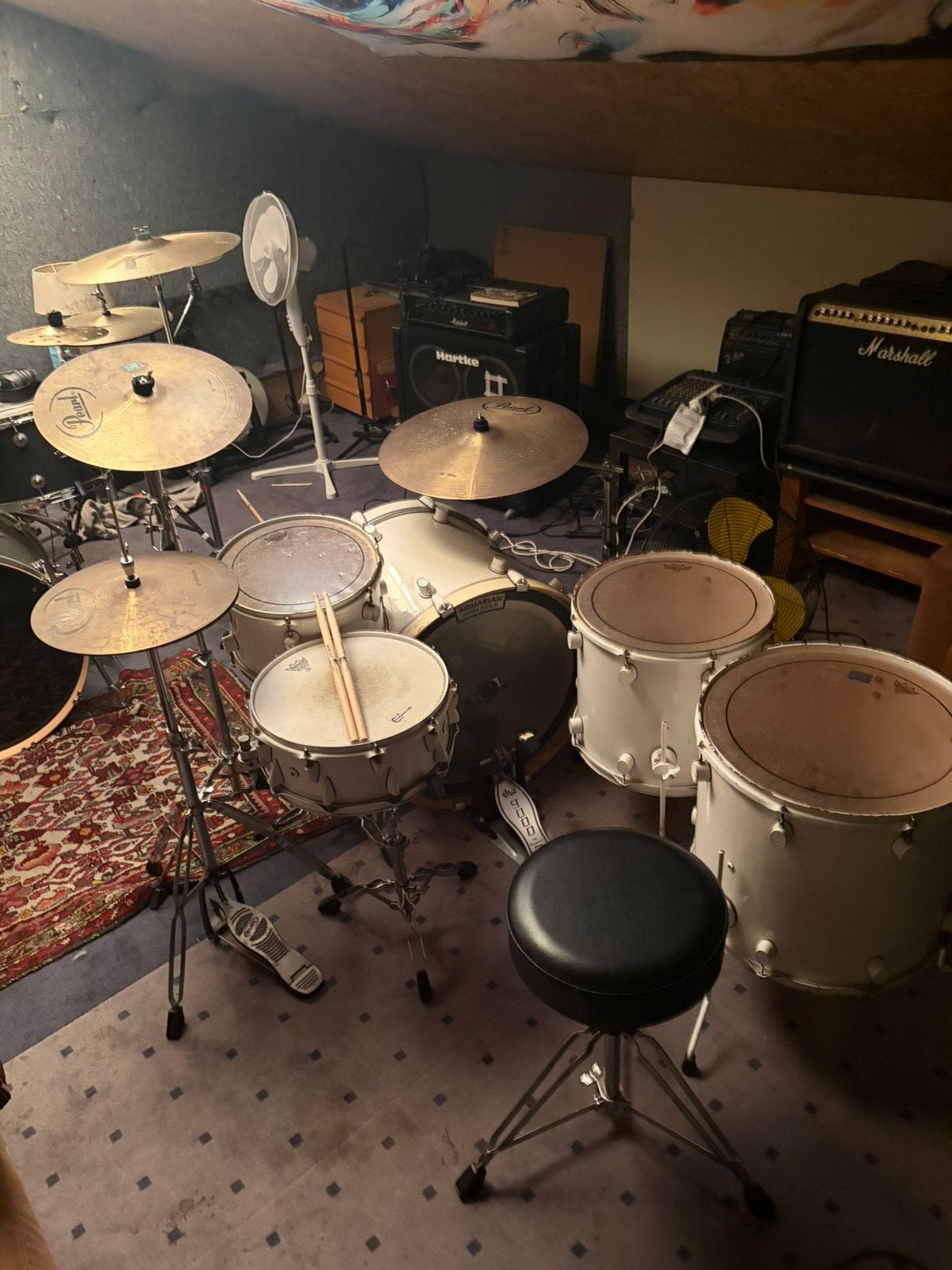 DW pdp Drumstel compleet met hardware en bekkens, Muziek en Instrumenten, Drumstellen en Slagwerk, Ophalen, Gebruikt, Overige merken