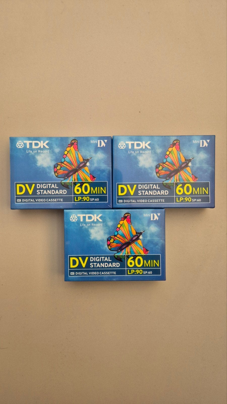 TDK DV Digital Standard 60 min Mini DV Cassettes (3 stuks), Audio, Tv en Foto, Videocamera's Digitaal, Overige merken, Mini dv