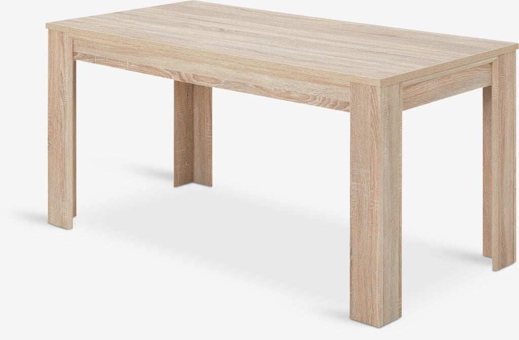 Jysk Hallund eettafel + 4 stoelen, Ophalen, Gebruikt, 50 tot 100 cm, 150 tot 200 cm
