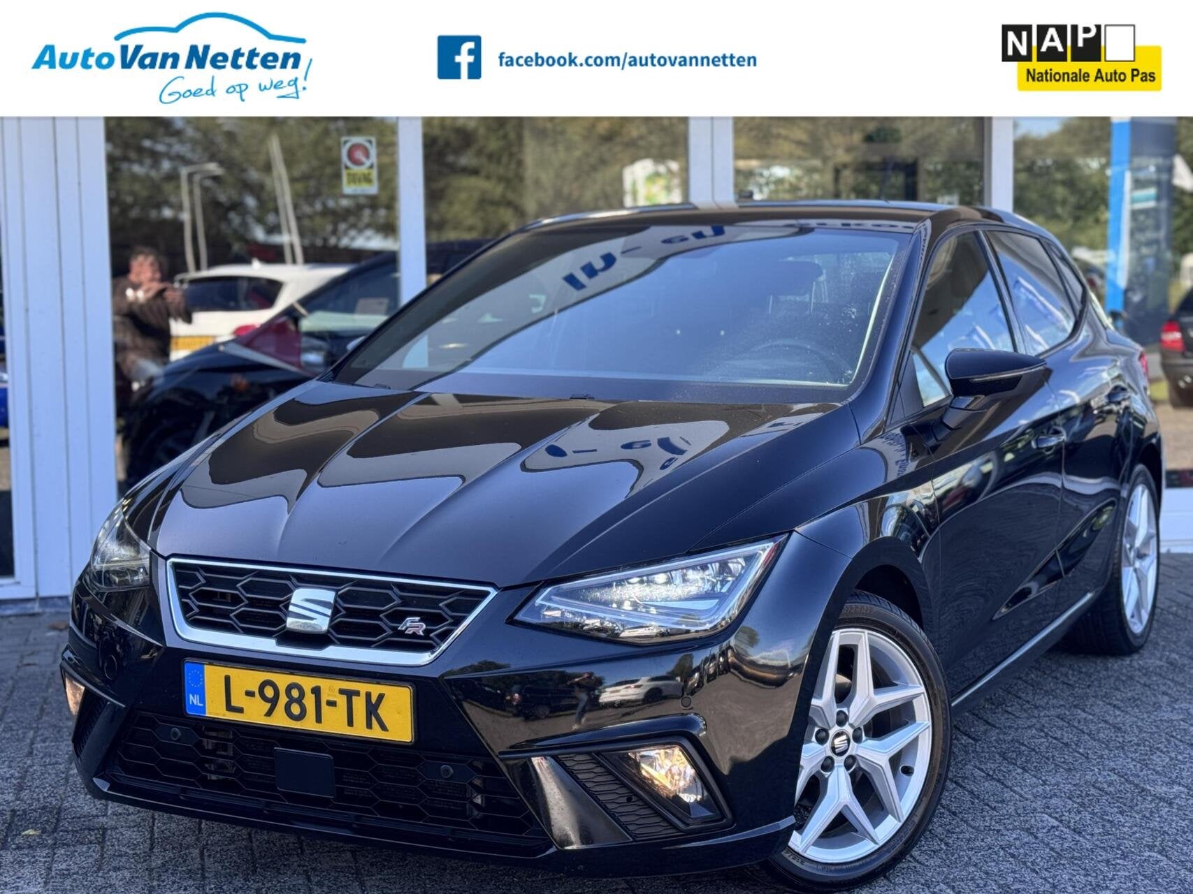 Seat Ibiza 1.0 TSI 110pk 6bak, FR Business Intense Plus,Led,, Auto's, Voorwielaandrijving, Dealer onderhouden, 580 kg, 1073 kg