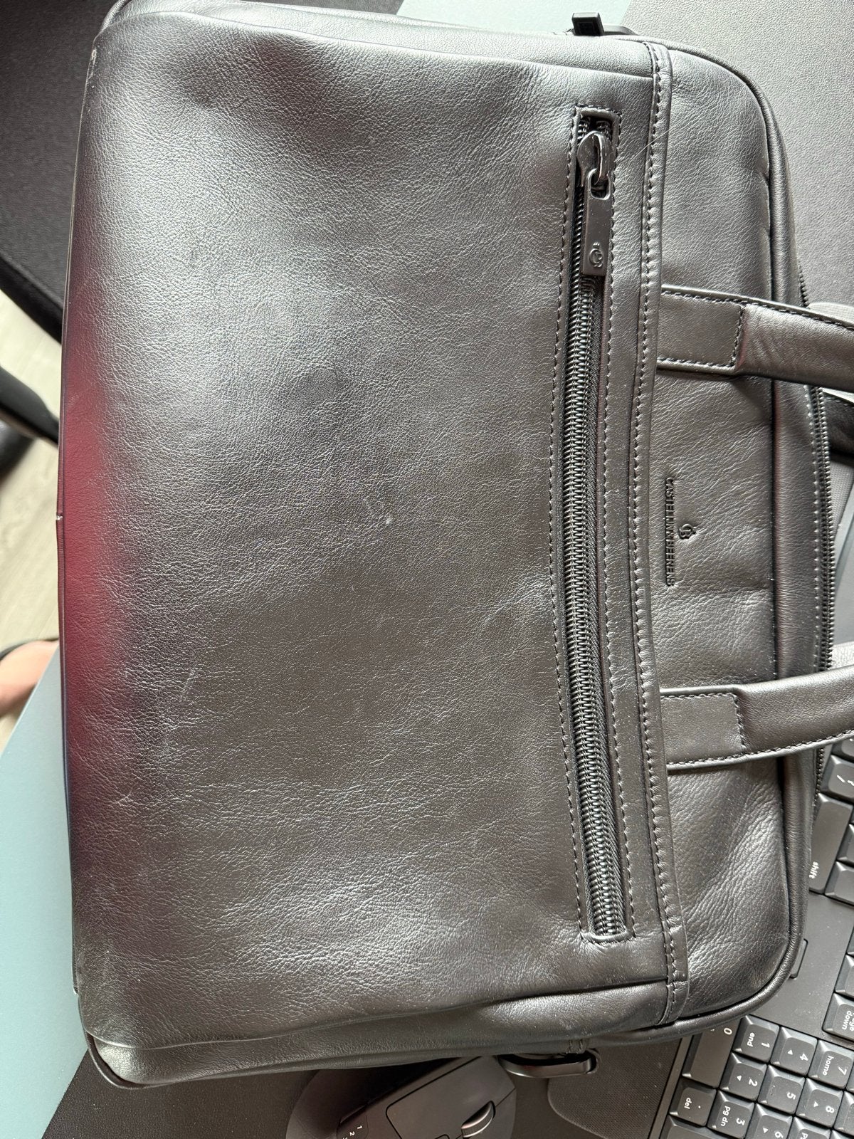 Castelijn en Beerens - Stijlvolle Leren Laptoptas - Zwart, Ophalen of Verzenden, Zo goed als nieuw, Zwart, Echt leder
