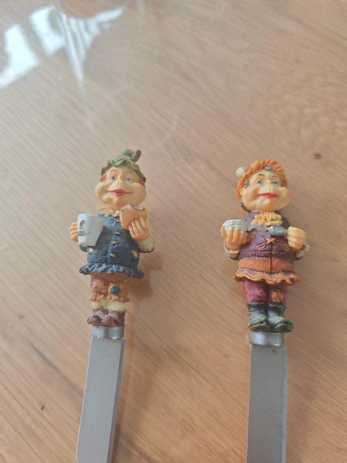 Efteling Land van Laaf Kaasmesjes - Set van 2, Ophalen of Verzenden, Gebruikt, Beeldje of Poppetje