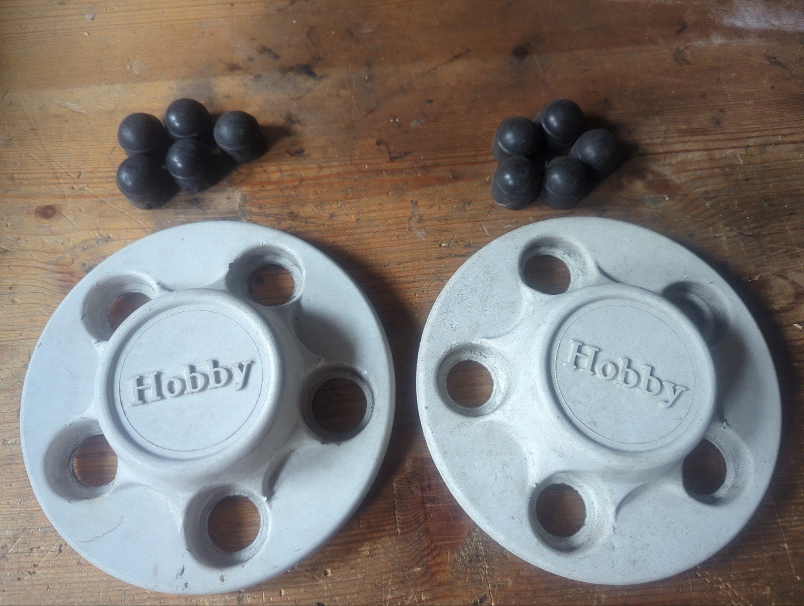 Hobby caravan wieldoppen en boutafdekkingen, Ophalen of Verzenden, Gebruikt