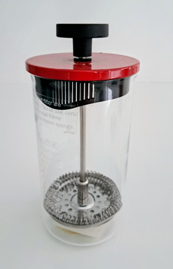 Bodum French Press koffie percolator, Bodum, Ophalen of Verzenden, Zo goed als nieuw, Rood
