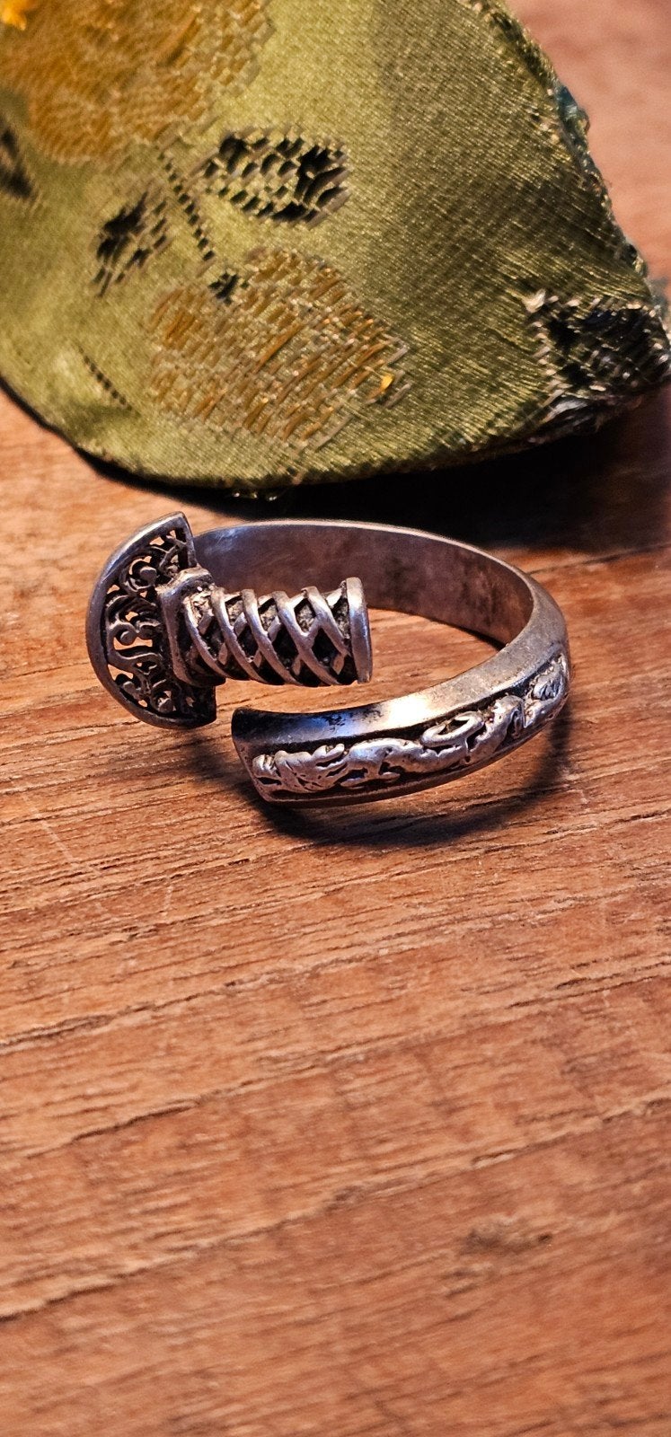 zilveren ring, Heer, Ophalen of Verzenden, Zo goed als nieuw, Zilver