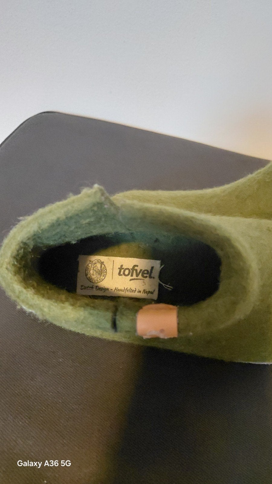 Tofvel wollen pantoffels maat 35, Ophalen of Verzenden, Zo goed als nieuw, Pantoffels of Sloffen, Tofvel