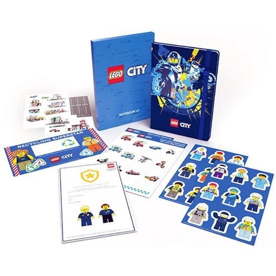 Nieuw lego city notitieboekje met stickers., Ophalen of Verzenden, Nieuw, Lego