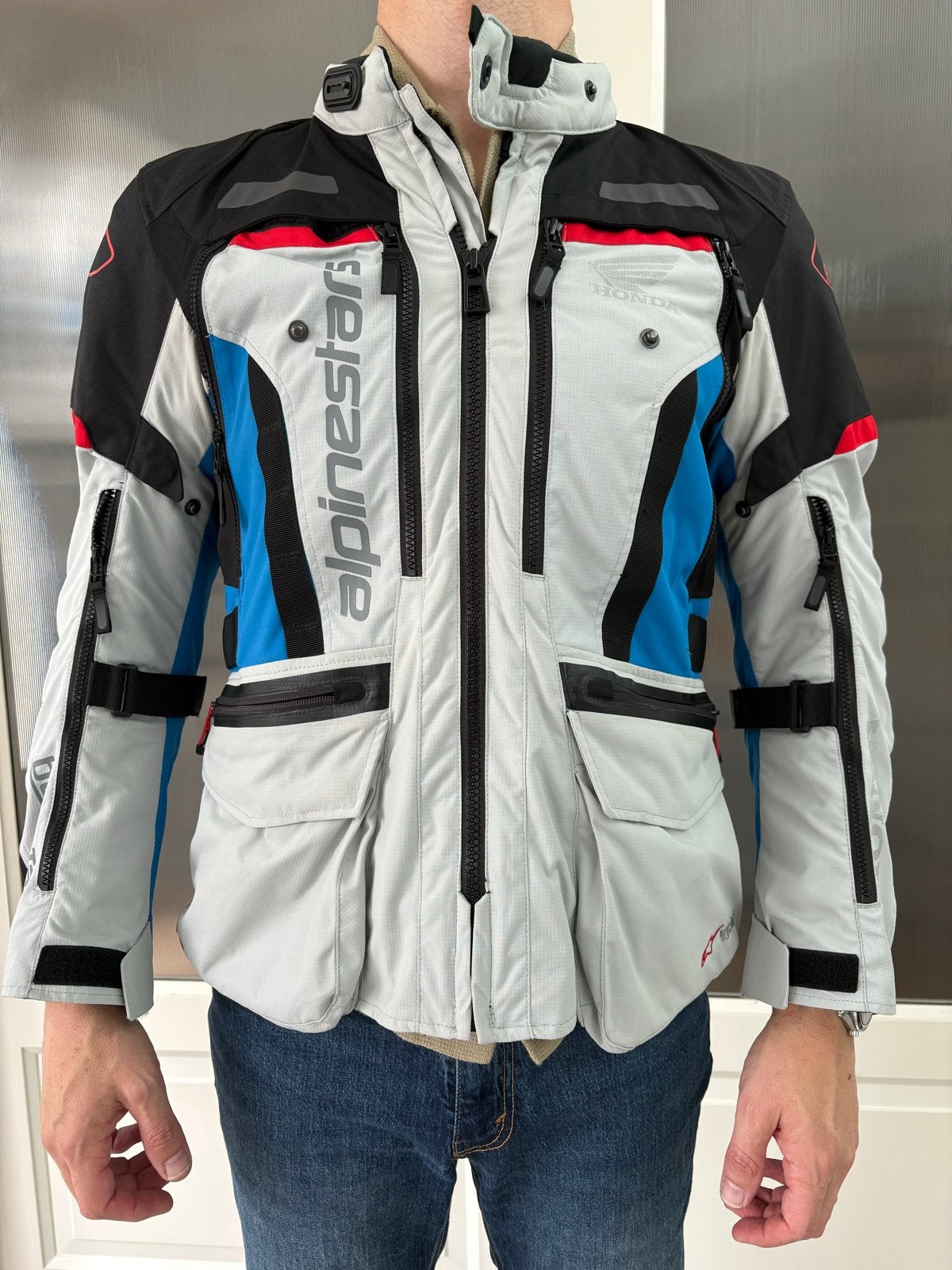 Alpinestars Honda Tech Touring Motorjas - Maat M, Motoren, Verzenden, Tweedehands, Heren, Jas | textiel