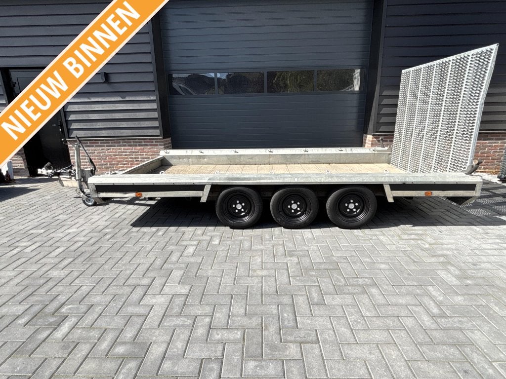 Hulco Terrax Machinetransporter oprijwagen aanhanger 3500 kg, Auto diversen, Aanhangers en Bagagewagens, Gebruikt