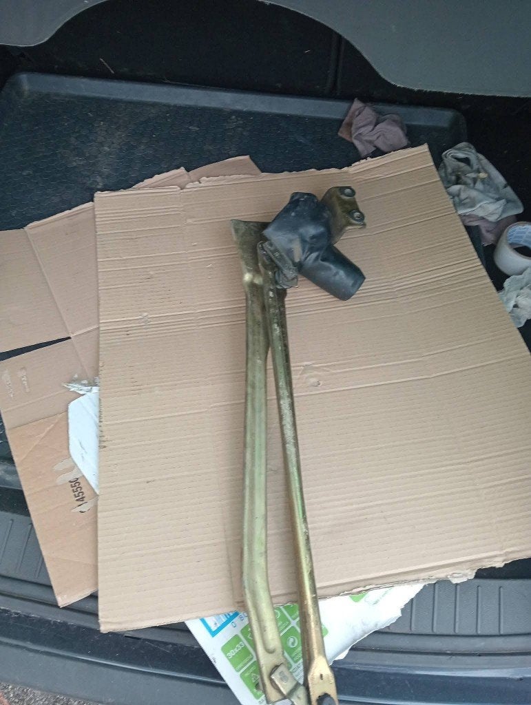Fiat ducato camper Ruitenwisser mechanische ruitwisser, Verzenden, Gebruikt