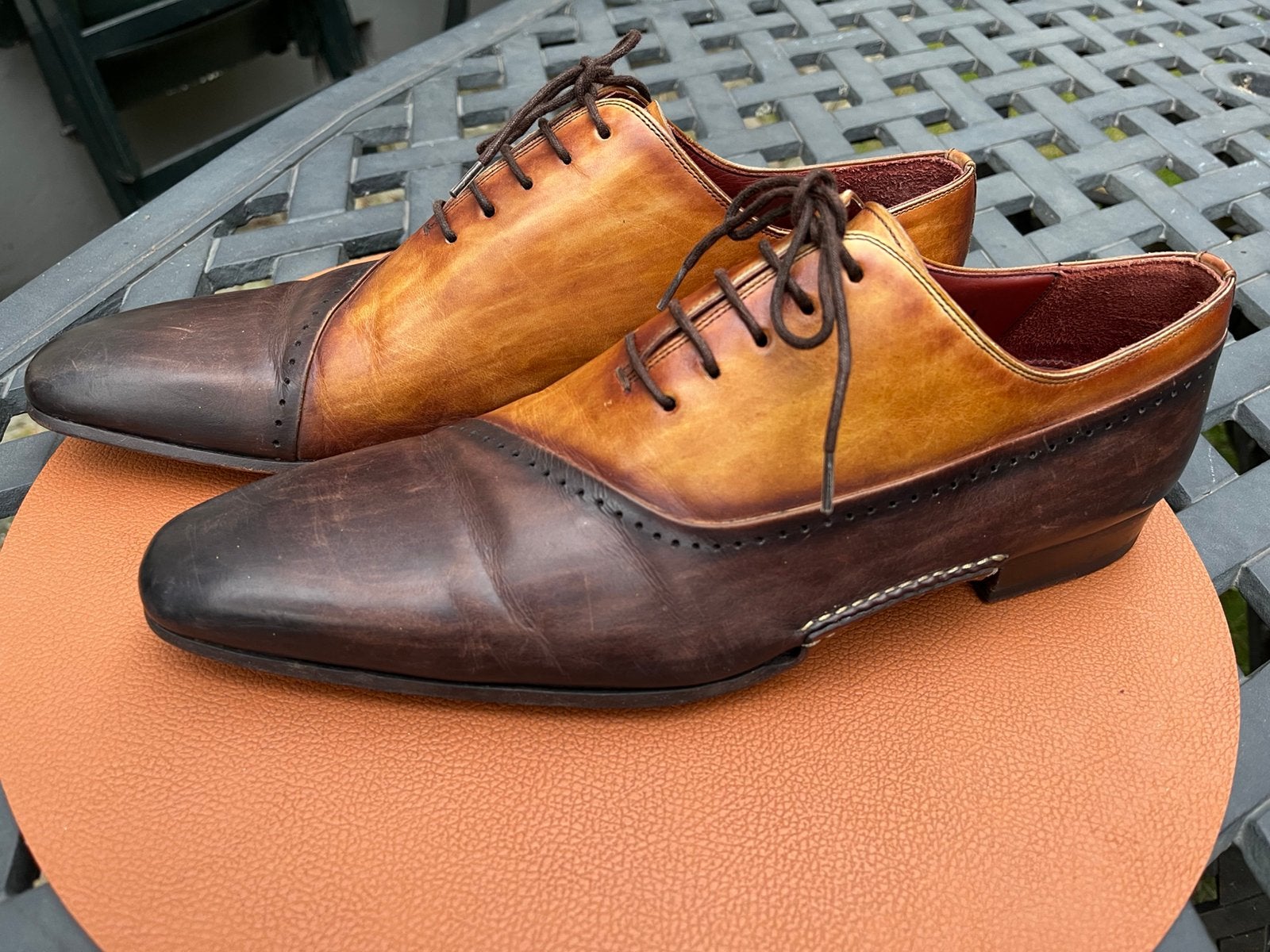 Magnanni heren schoenen maat 42,5  maat 8,5 bruin 2 kleuren, Kleding | Heren, Schoenen, Bruin, Ophalen of Verzenden, Gedragen