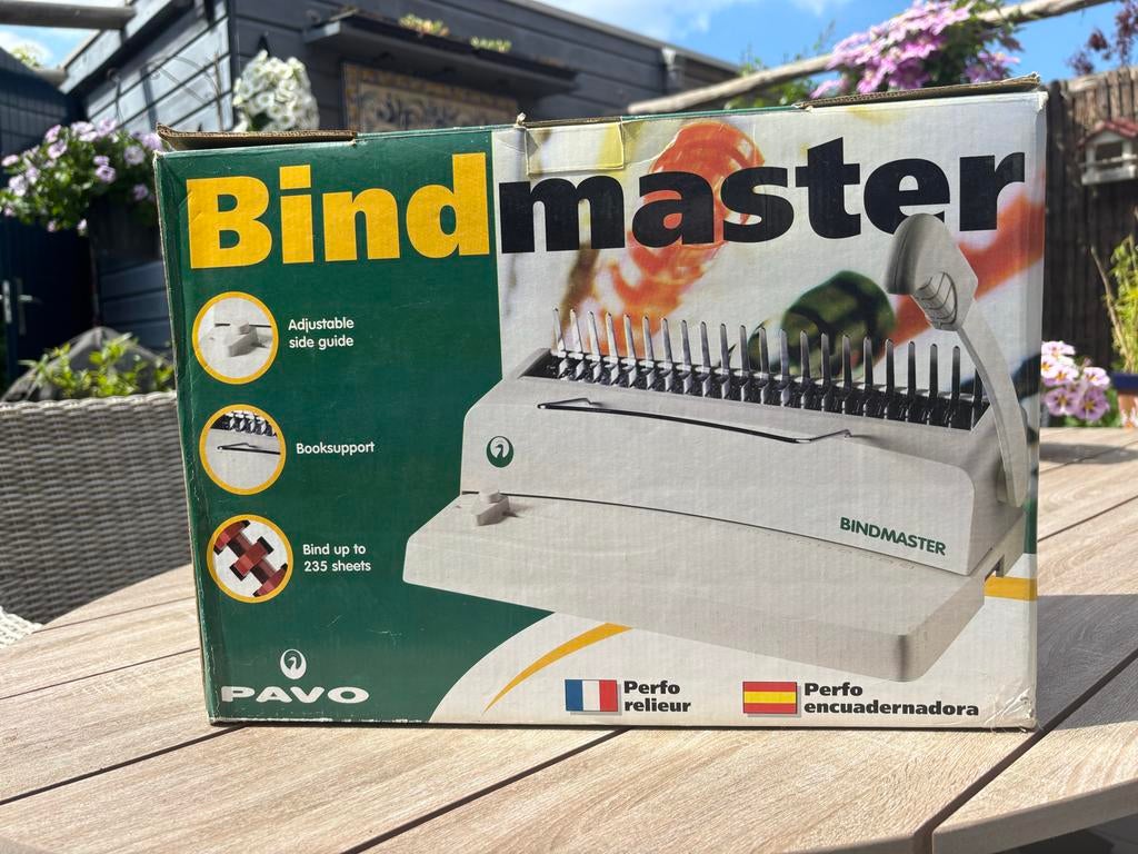 Pavo Bindmaster Bindmachine - Nieuw in doos, Diversen, Ophalen of Verzenden, Zo goed als nieuw