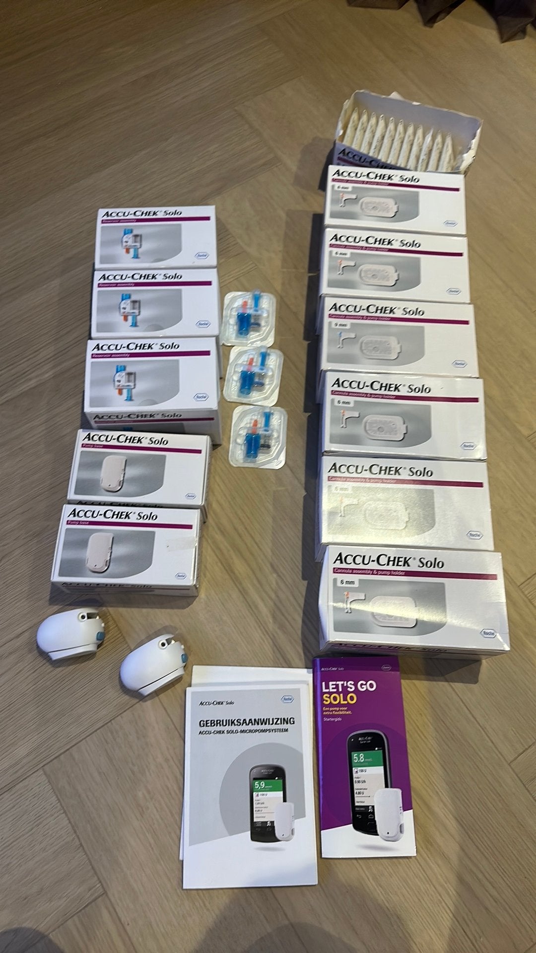 Accu chek solo pakket insulinepomp, Diversen, Ophalen of Verzenden, Nieuw