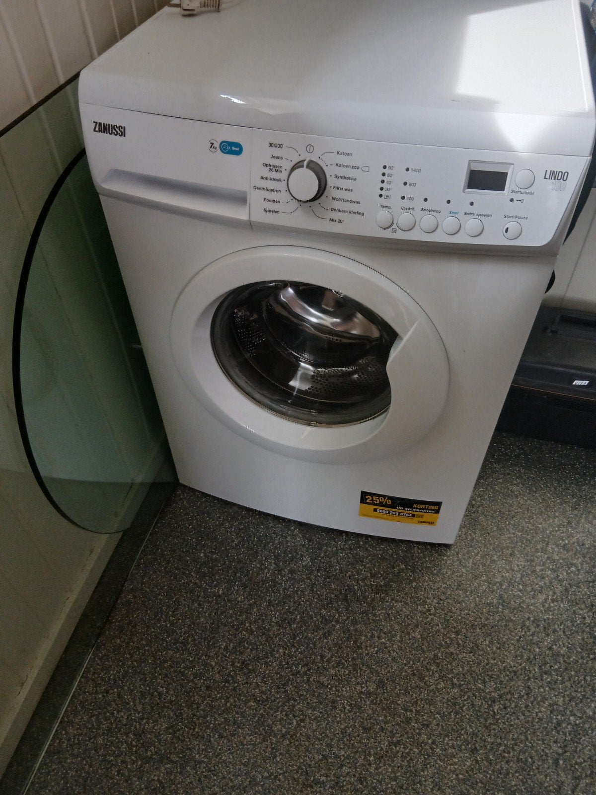 Zanussi Lindo 100 Wasmachine, Ophalen, Gebruikt, Voorlader, 1200 tot 1600 toeren