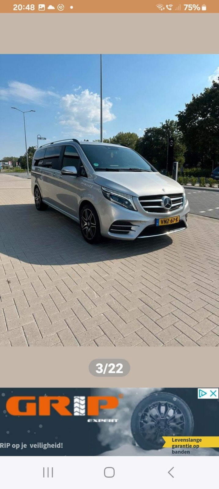 Mercedes V-Klasse Vito linker zijrail RVS, Caravans en Kamperen, Camper-accessoires, Ophalen, Nieuw