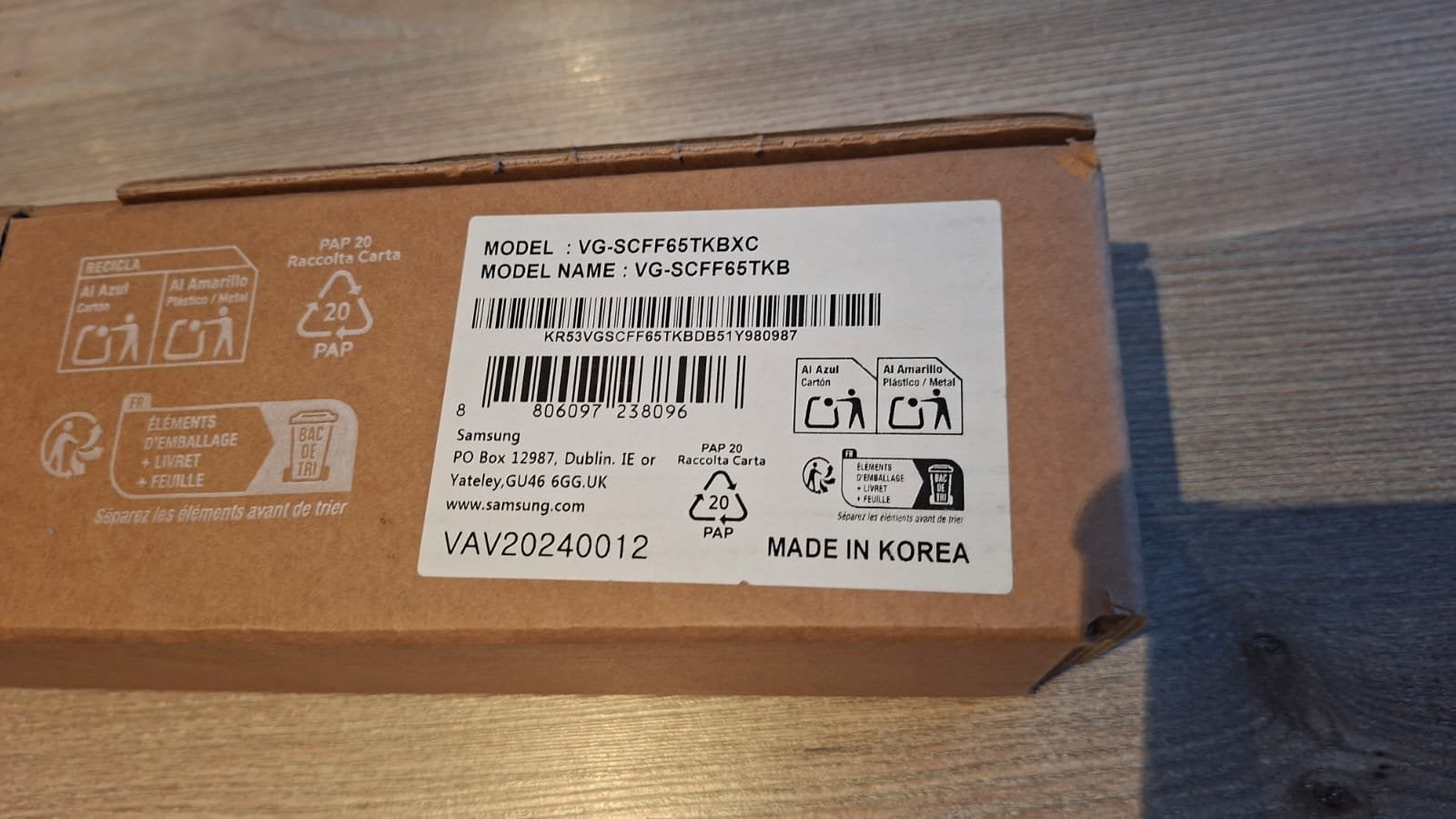 Verwisselbare lijst 65 inch The Frame Modern – Teakhout look, Ophalen, Nieuw, 100 cm of meer, Samsung