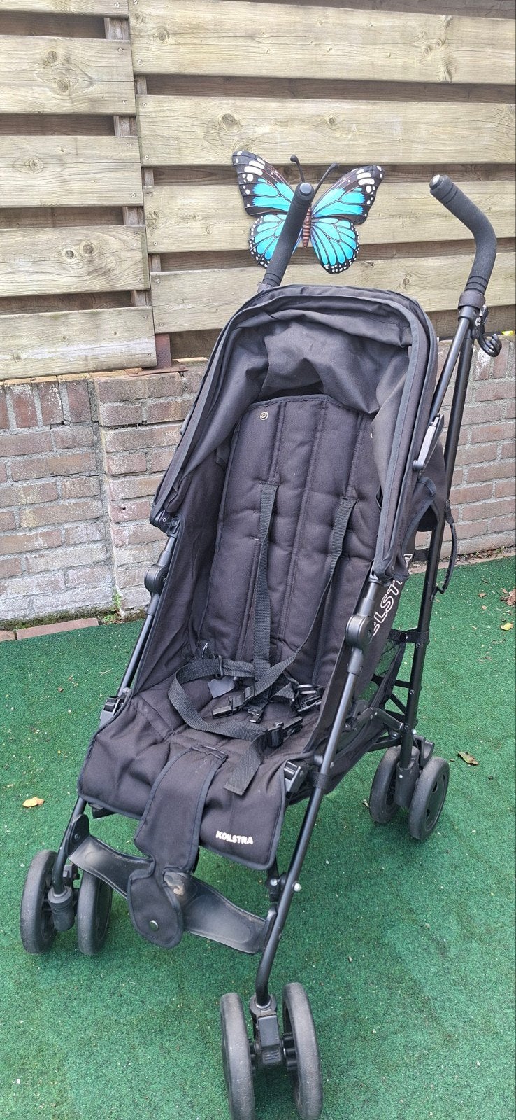 Koelstra buggy - Zwart - Weinig gebruikt, Kinderen en Baby's, Ophalen, Gebruikt, Koelstra, Zonnekap