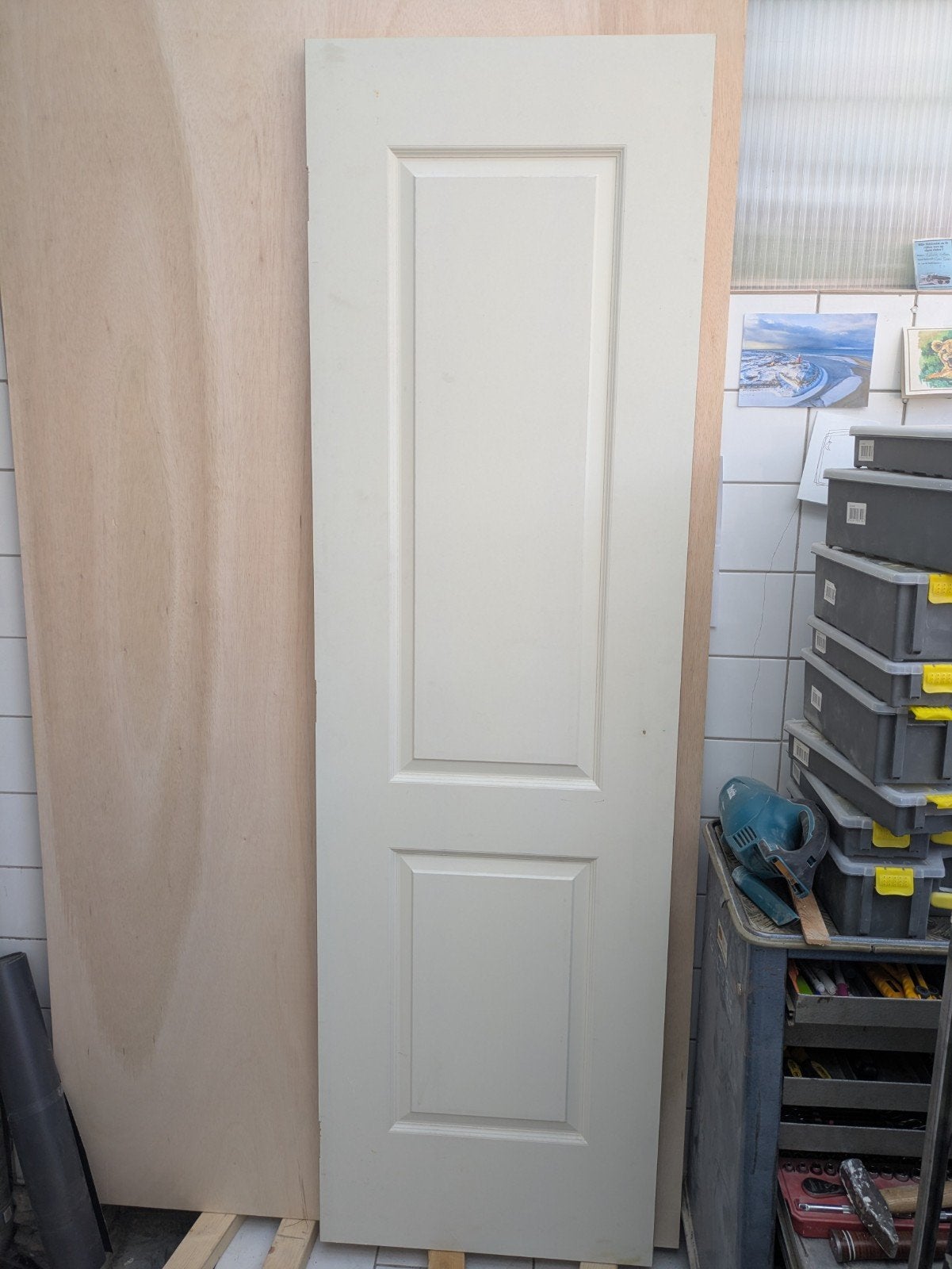 Binnendeur wit, 211x63cm, nieuw, Doe-het-zelf en Verbouw, Deuren en Horren, Ophalen, Minder dan 80 cm, Binnendeur, Nieuw