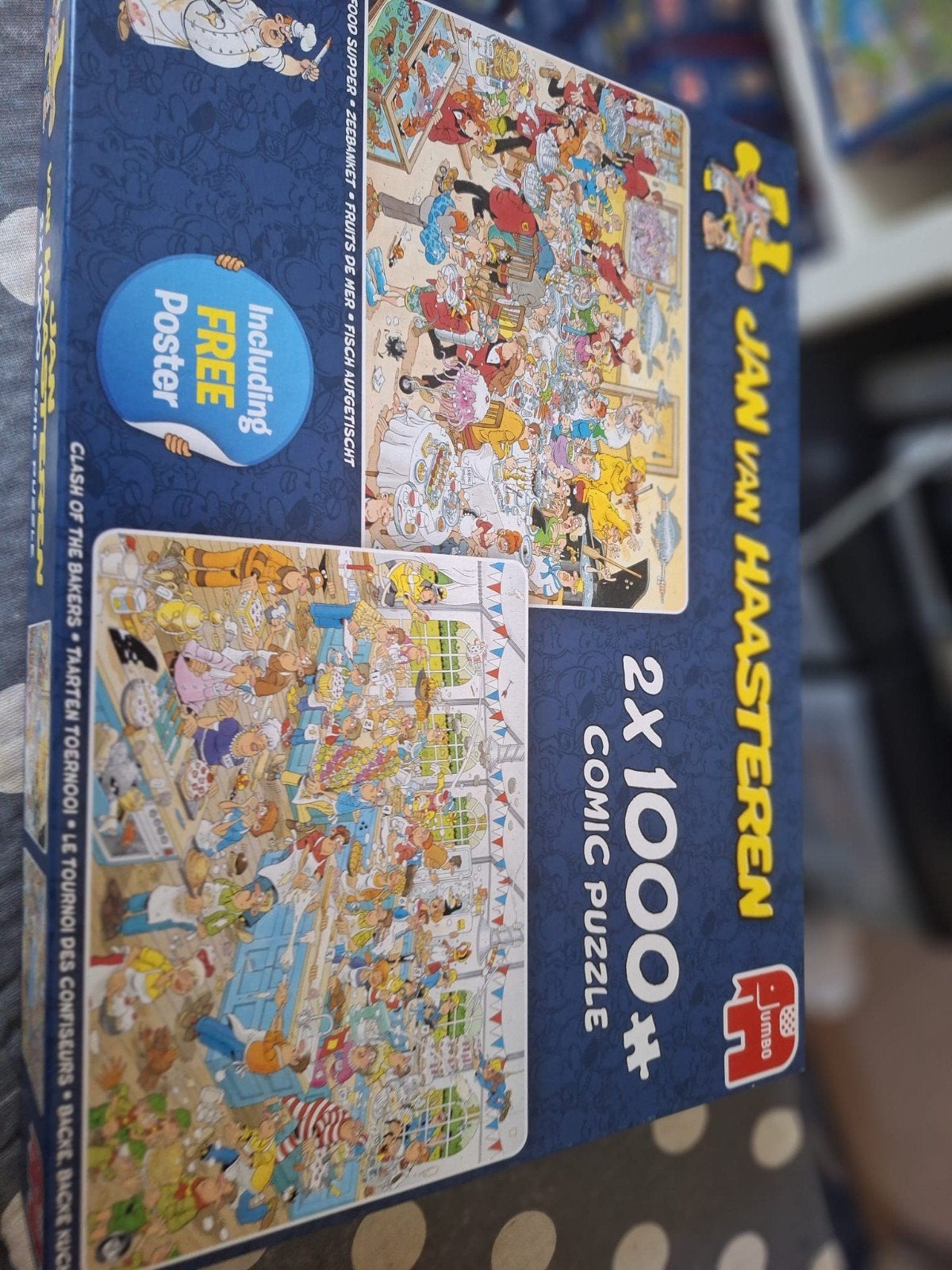 Jan van Haasteren puzzel 2x 1000 stuks, Ophalen, 500 t/m 1500 stukjes, Gebruikt, Legpuzzel