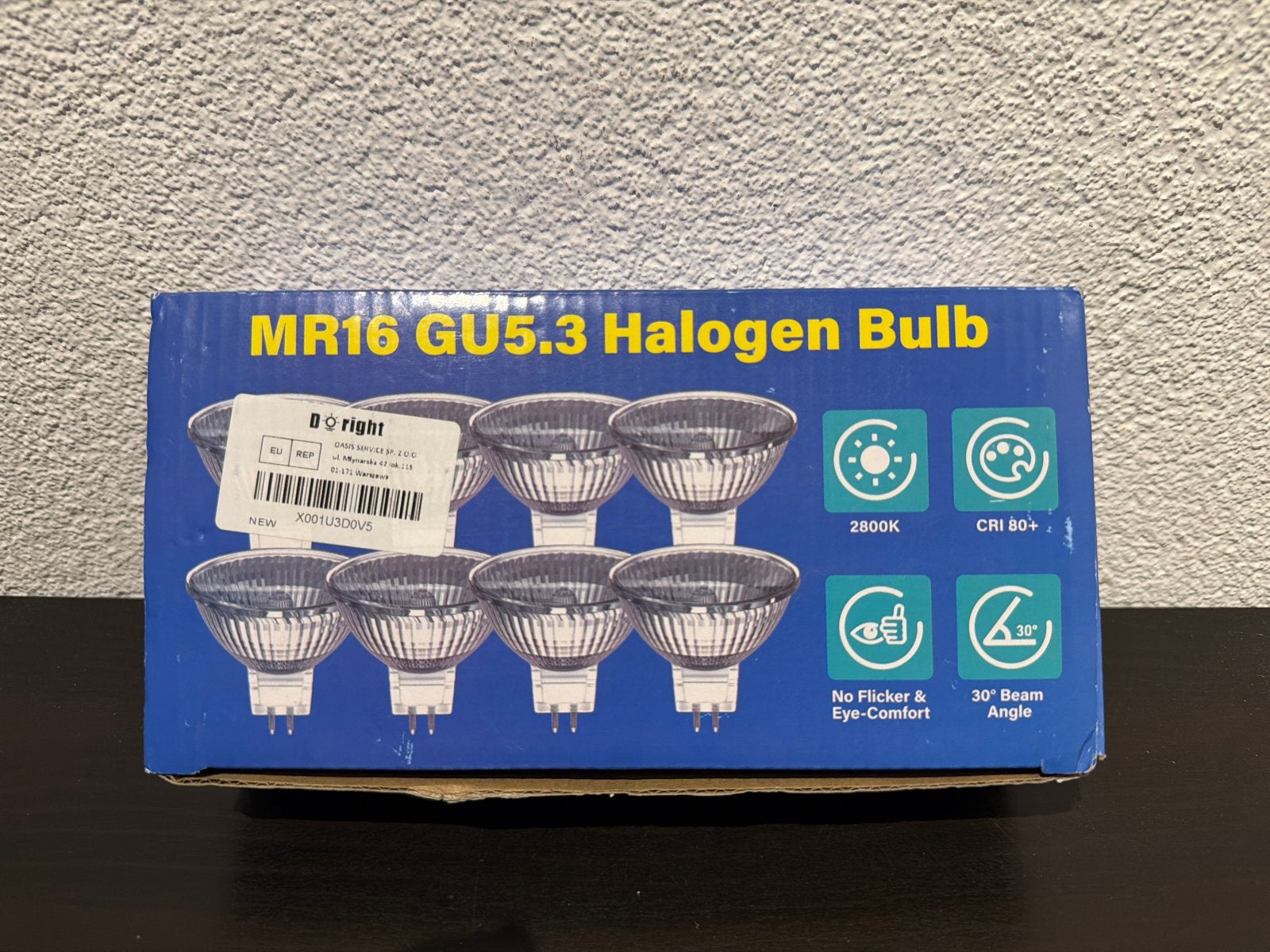 MR16 GU5.3 Halogeen Lampen - Nieuw in Doos, Ophalen of Verzenden, Nieuw