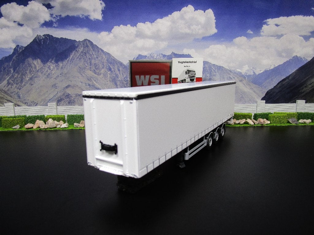 wsi 03-1068 white line schuifzeilen oplegger 3as, Hobby en Vrije tijd, Modelauto's | 1:50, Ophalen, Nieuw, Bus of Vrachtwagen
