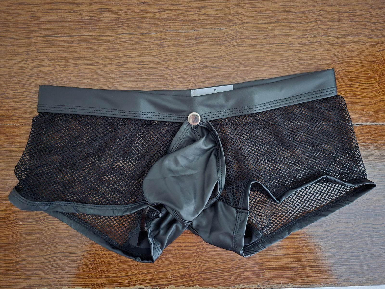 Leatherlook Shorts 2 versies, Kleding | Heren, Ondergoed, Verzenden, Zwart, Boxer