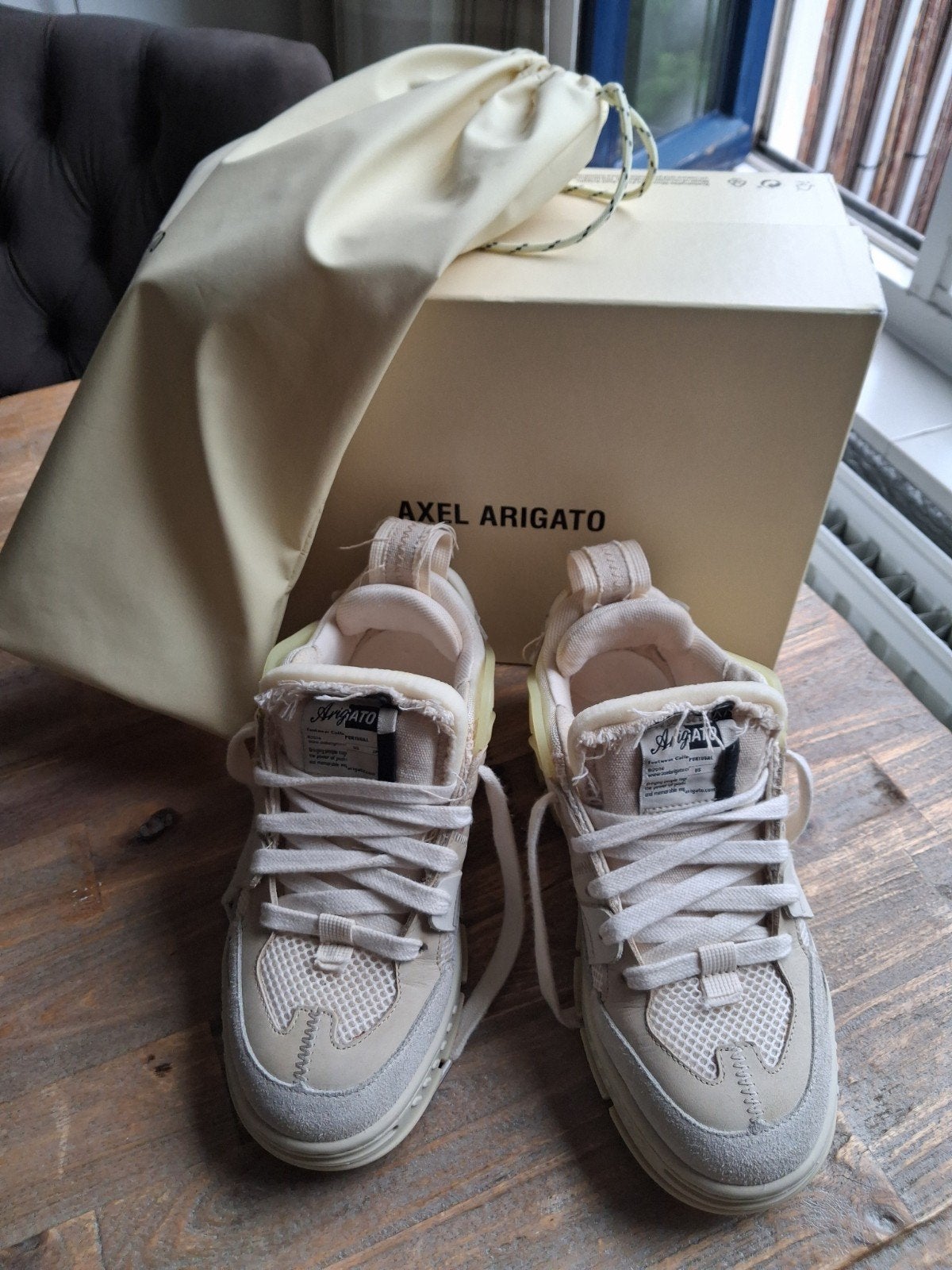 Axel Arigato Genesis Vintage Runner sneakers maat 38, Beige, Ophalen of Verzenden, Axel arigato, Sneakers of Gympen