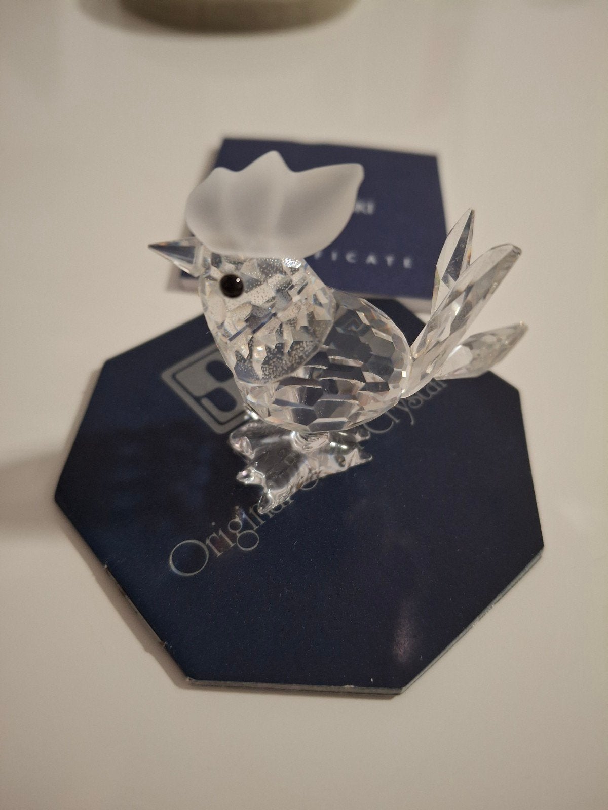 Swarovski Kristallen Haan Figuurtje - Zo goed als nieuw, Verzamelen, Ophalen of Verzenden, Zo goed als nieuw, Figuurtje