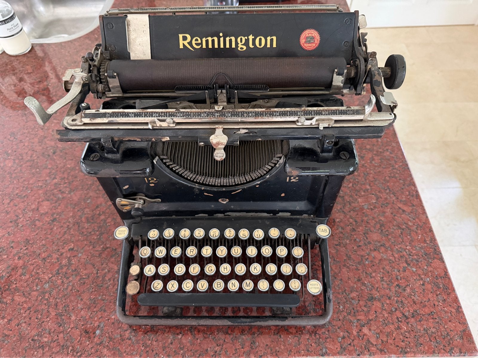Remintong 12 typemachine, Antiek en Kunst, Antiek | Kantoor en Zakelijk, Ophalen