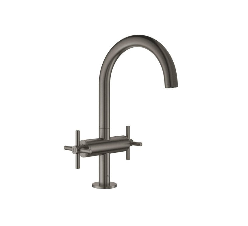 GROHE ATRIO WASTAFELKRAAN MET TWEEGREPEN BRUSHED HARD GRAPHI, LUDOLF DE JONGHSTRAAT 41N 3043 JD ROTTERDAM, Nieuw, Ophalen of Verzenden