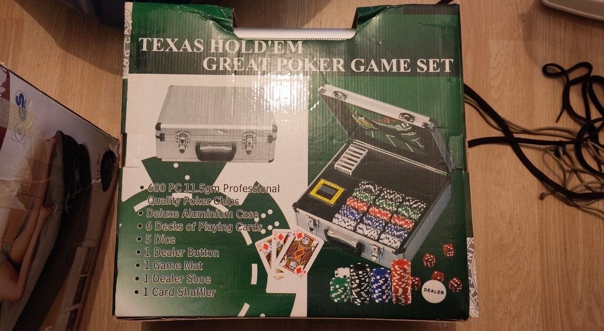 Texas Hold'em Poker Set - Zo goed als nieuw, Vijf spelers of meer, Ophalen, Zo goed als nieuw