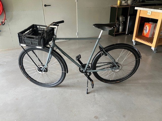 Achielle heren sportfiets / stadsfiets, Fietsen en Brommers, Versnellingen, Zo goed als nieuw, 57 tot 61 cm, Schijfrem
