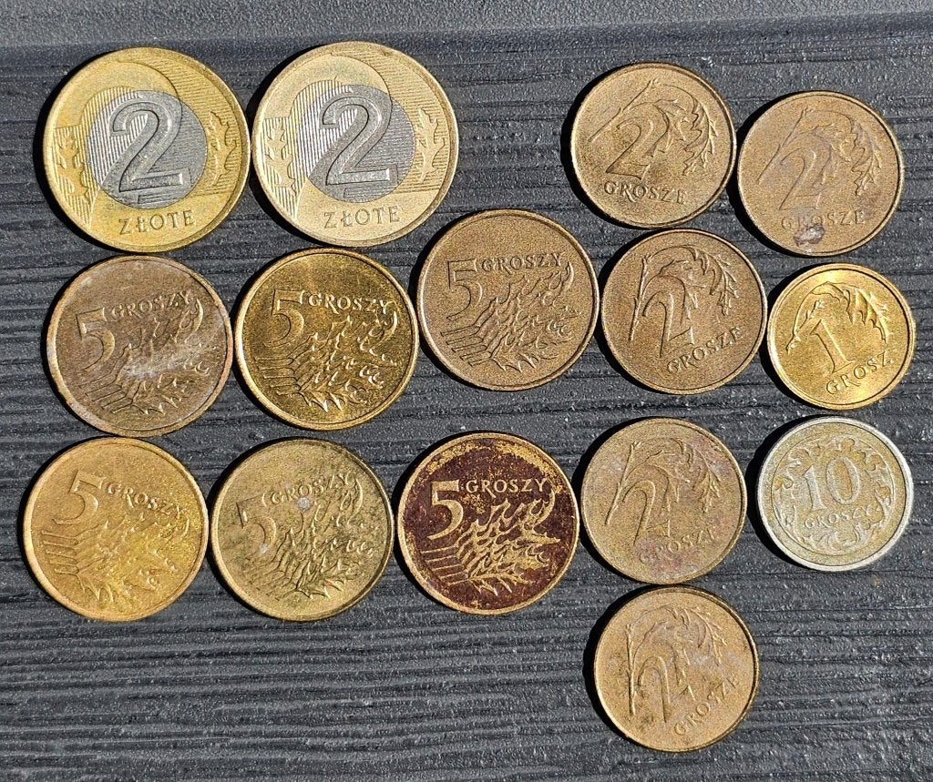 26 Poolse munten (Złoty & Groszy), Ophalen of Verzenden, Polen, Setje