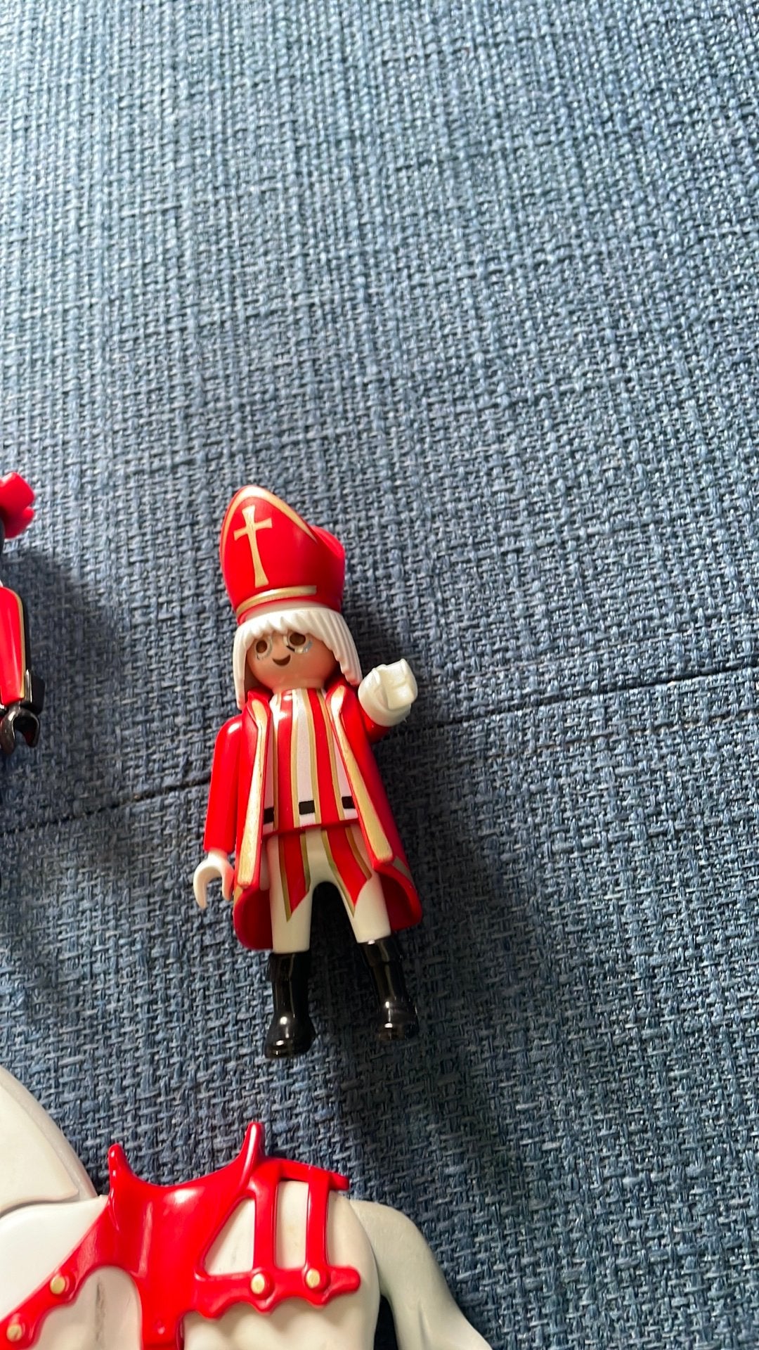 Sinterklaas met zwarte pieten playmobil, Ophalen of Verzenden, Gebruikt