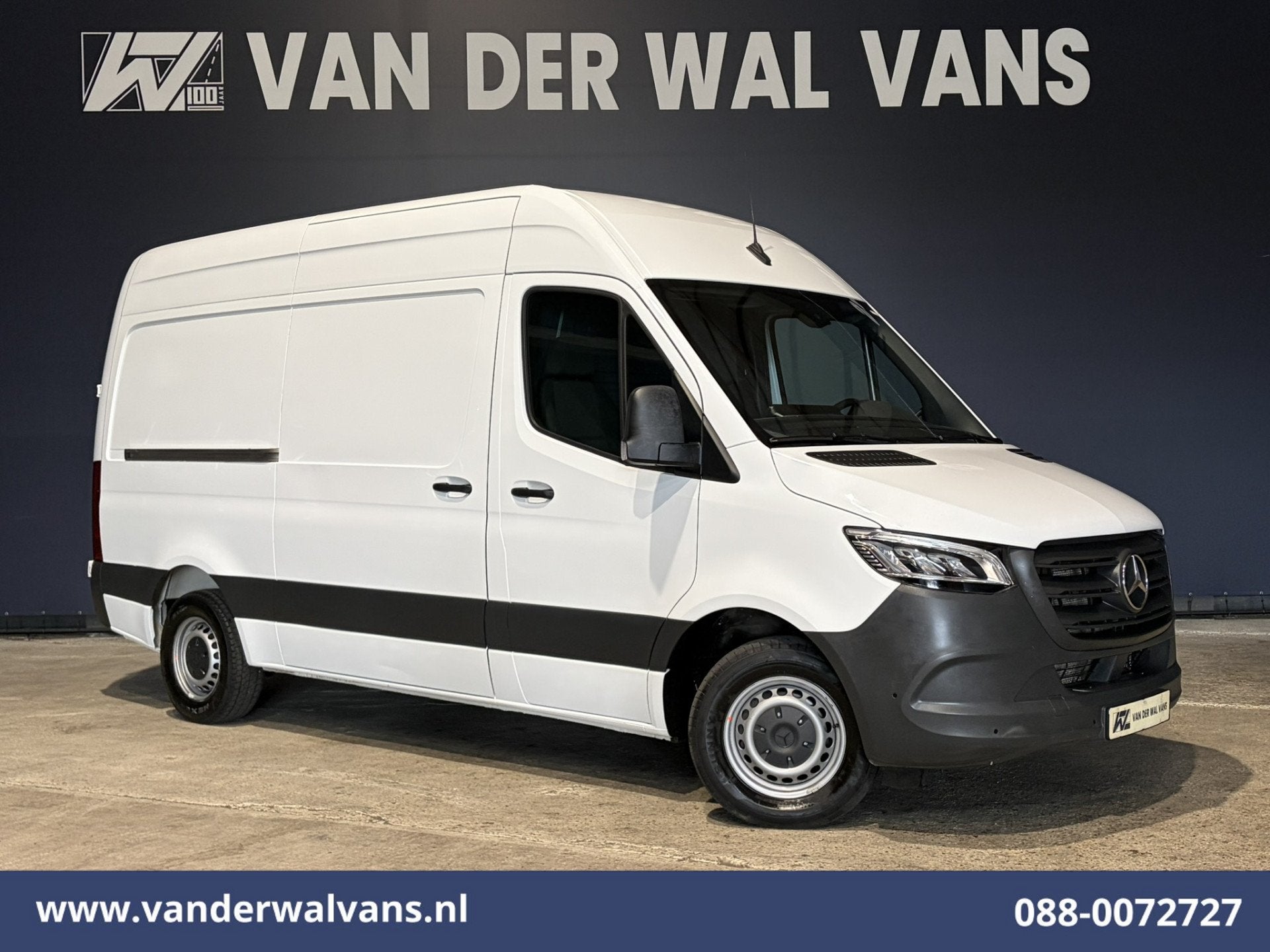 Mercedes-Benz Sprinter 317 CDI 170pk L2H2 Euro6 Airco | Came, Auto's, Gebruikt, 4 cilinders, 2000 kg, Wit