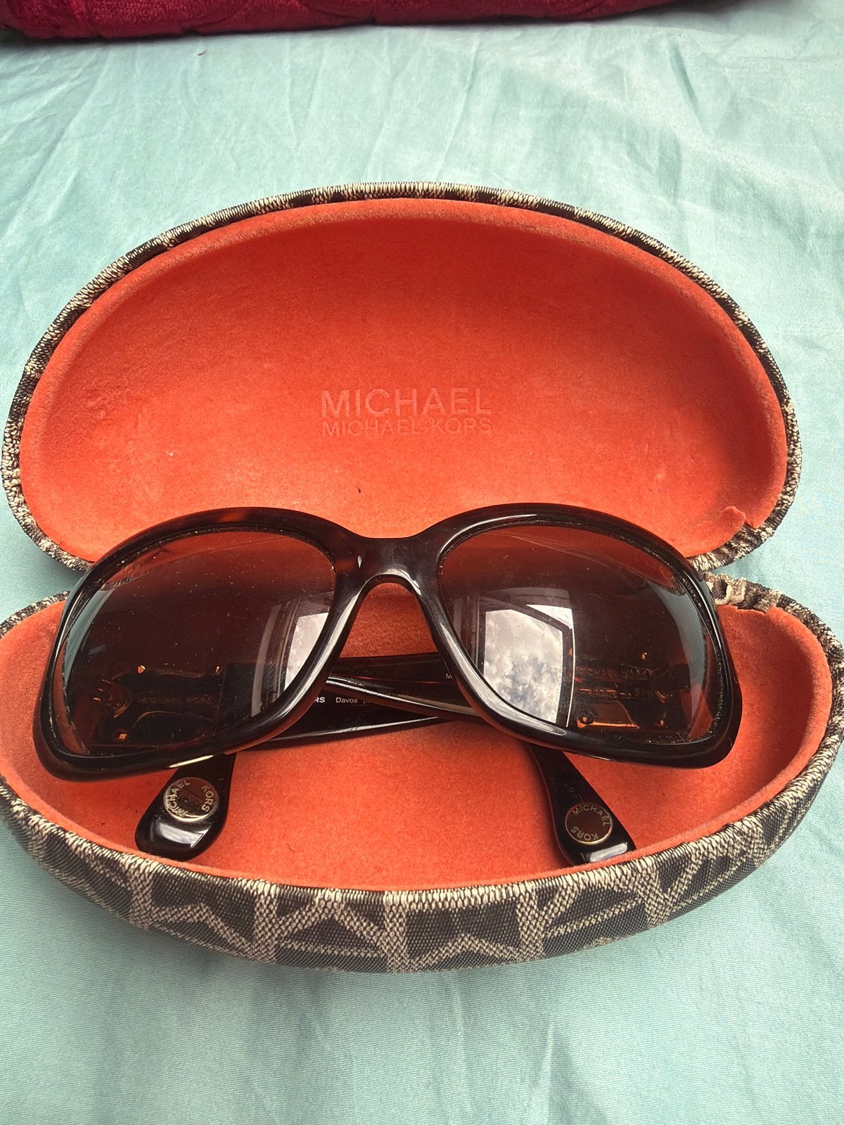 Michael Kors Zonnebril Davos (MKS578) - Bruin, Overige merken, Zonnebril, Bruin, Micheal kors