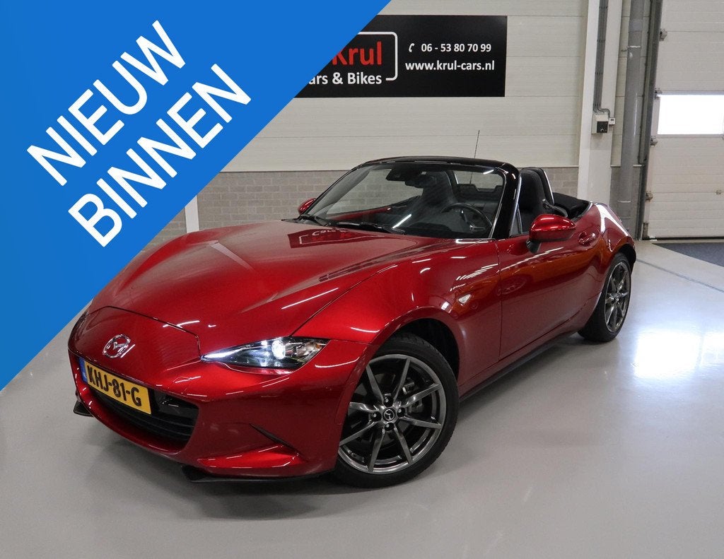 Mazda MX-5 2.0 SkyActiv-G 184 GT-M 184pk Rood metallic Bose, Auto's, Mazda, 1998 cc, Achterwielaandrijving, Gebruikt, 4 cilinders