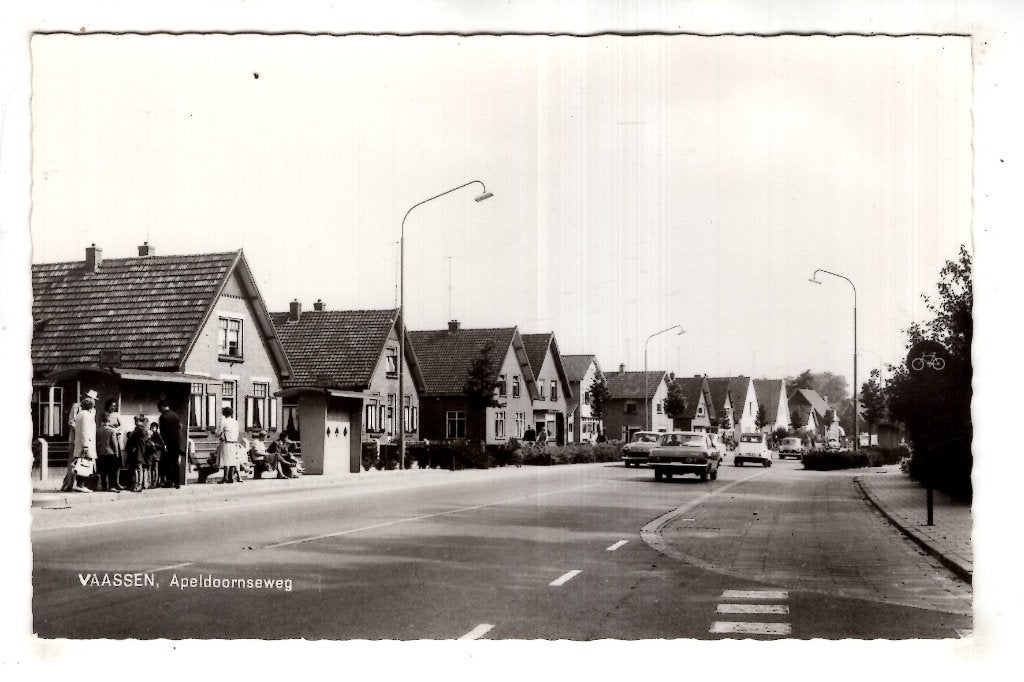 Vaassen Apeldoornseweg Bus Halte, Verzamelen, Verzenden, 1940 tot 1960, Ongelopen, Gelderland