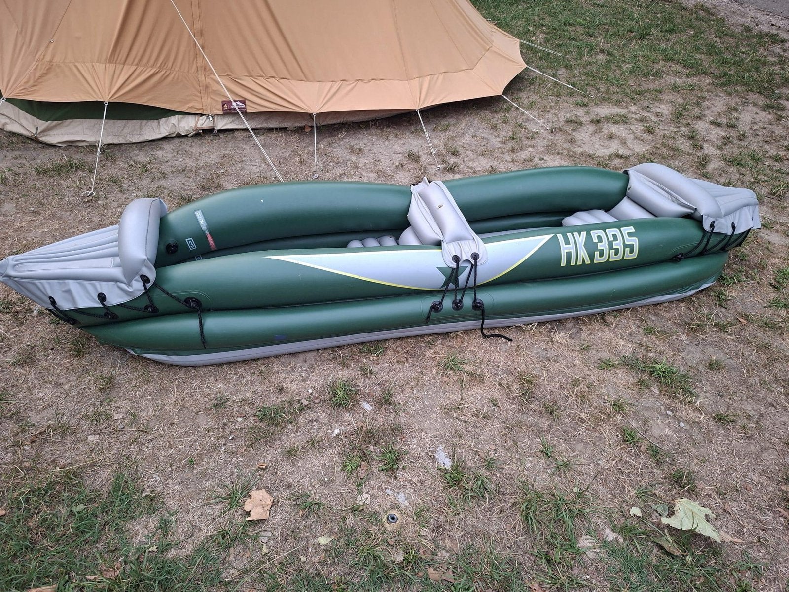 Opblaasbare Kajak Hunter HK 335 - 2 personen, Watersport en Boten, Kano's, Ophalen, Gebruikt, Kajak, Twee personen