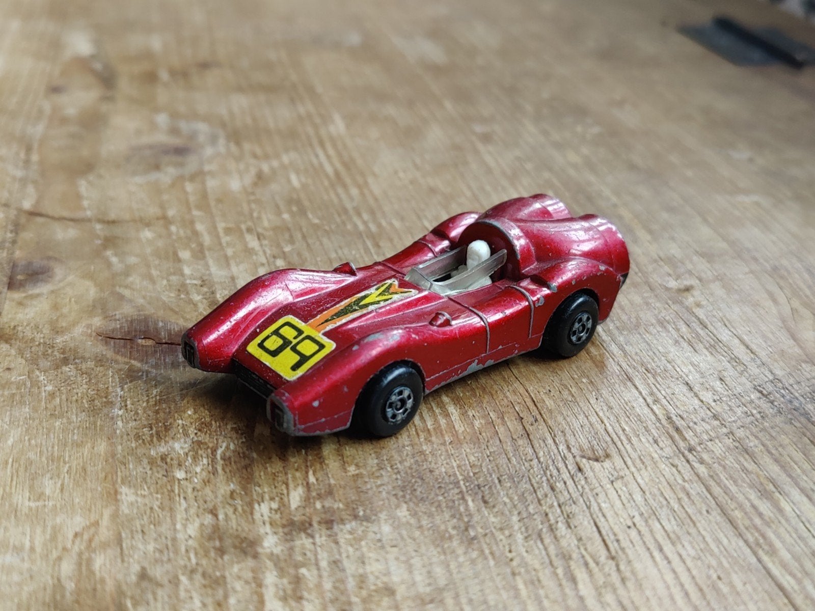 Matchbox Turbo Fury ROOD Rolamatics, Ophalen of Verzenden, Zo goed als nieuw, Auto