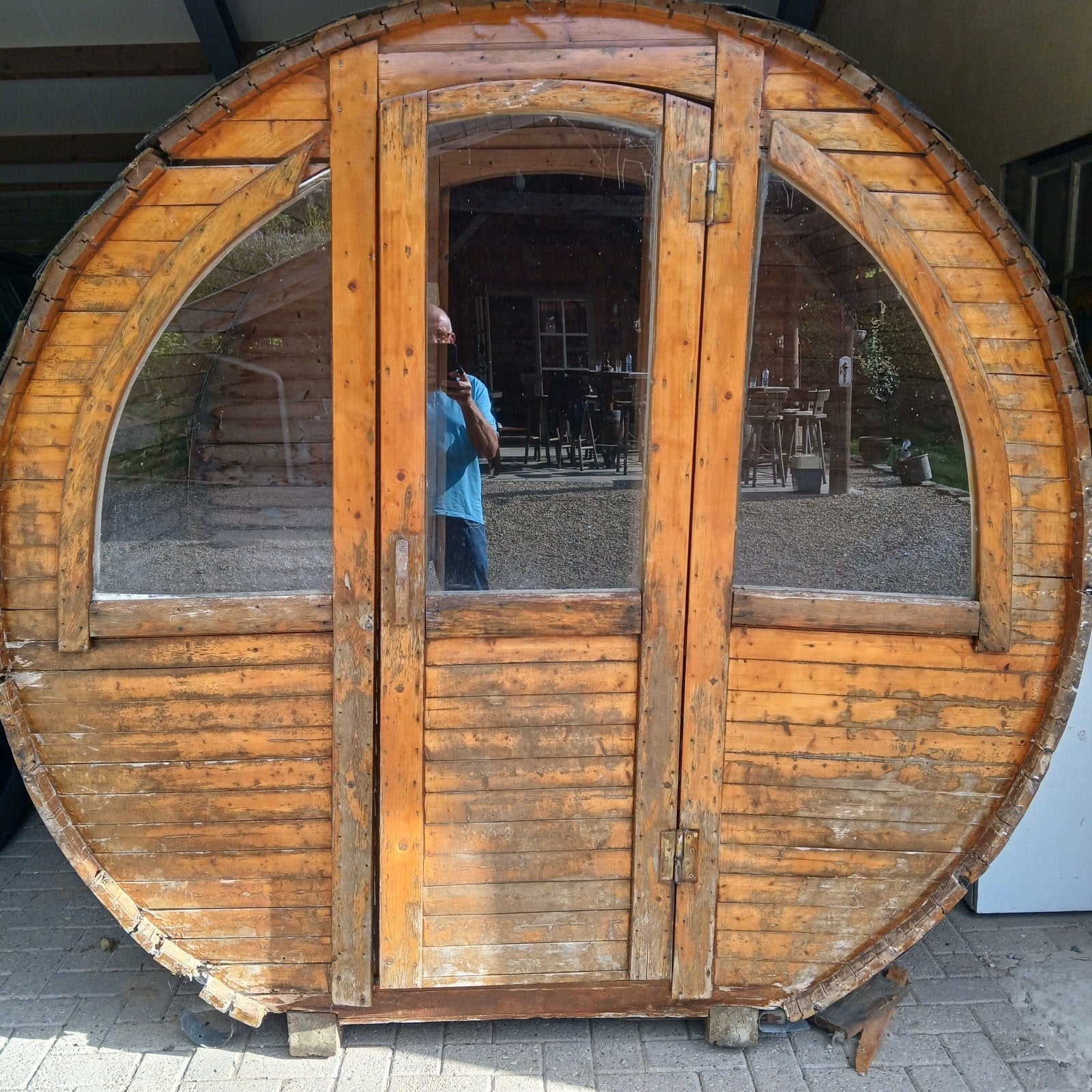 Te koop gebruikte Houten Saunaton, Ophalen, 3 ramen of meer, 250 tot 500 cm, Overige typen