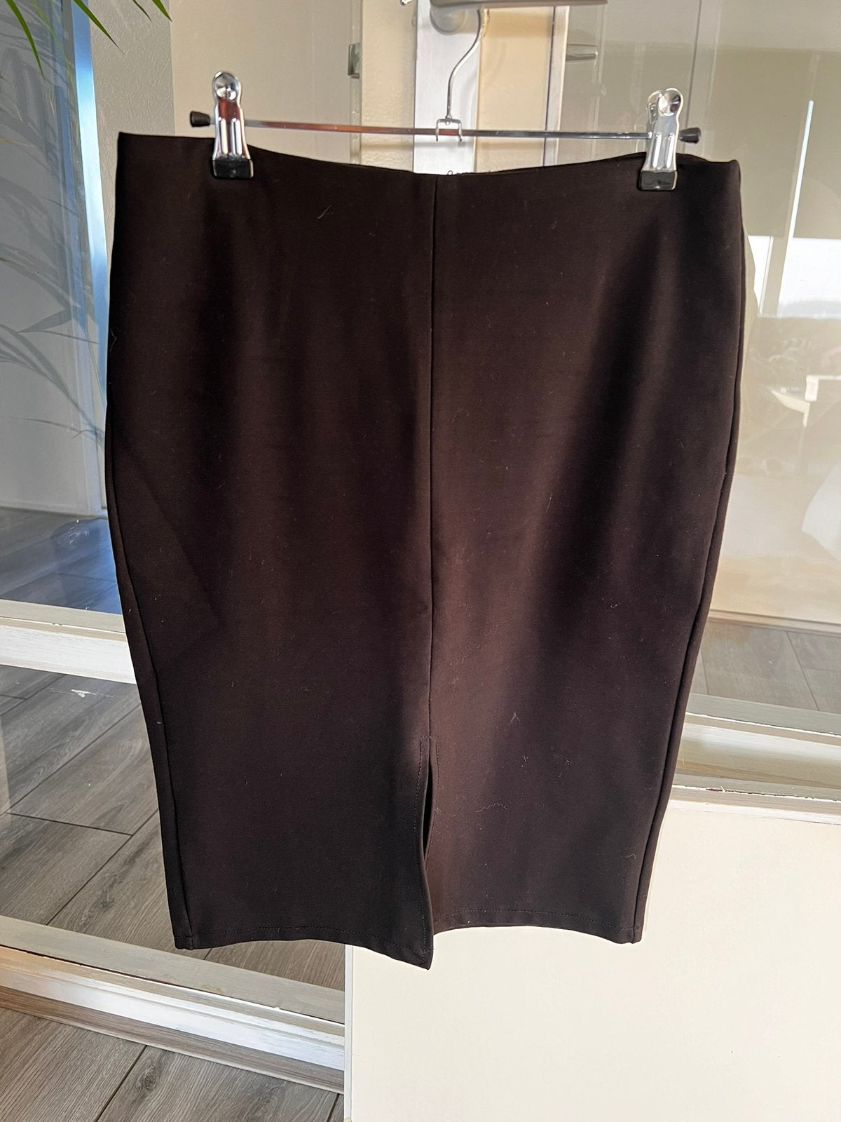 Zwarte kokerrok, Kleding | Dames, Rokken, Ophalen, Zo goed als nieuw, Zwart, Knielengte