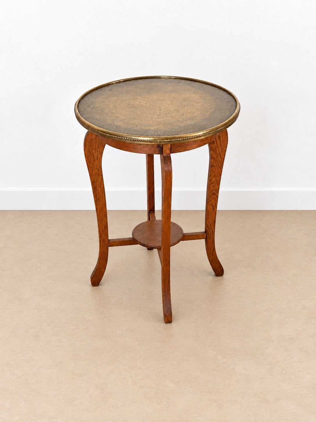 Art deco bijzettafel met messing blad Amsterdamse School, Antiek en Kunst, Ophalen