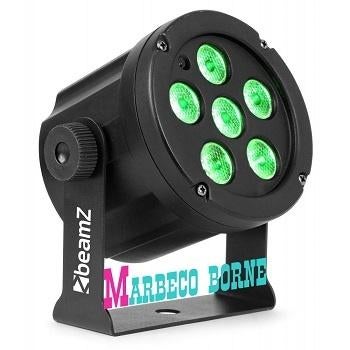 LED Slim Par, PAR30 licht effect, compacte RGB Led lamp, Geluidgestuurd, Nieuw, Info@marbeco.nl, BeamZ